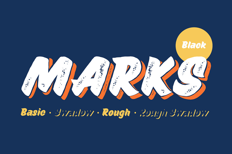 Marks Black Package in Sans-Serif Fonts - product preview 8