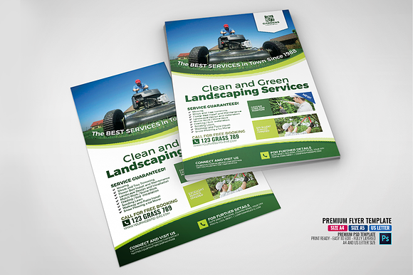 Garden Service Flyer Template in Flyer Templates - product preview 3