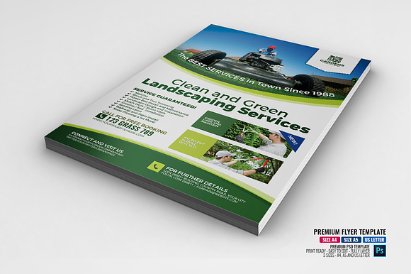 Garden Service Flyer Template in Flyer Templates - product preview 4