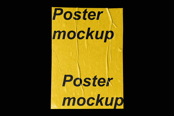 POST - Poster Wrinkle Mockup in Textures - product preview 1