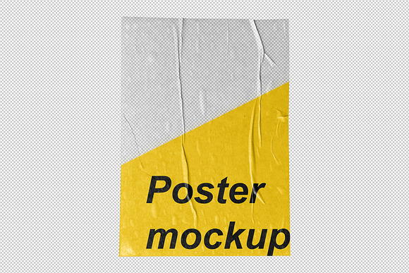POST - Poster Wrinkle Mockup in Textures - product preview 9