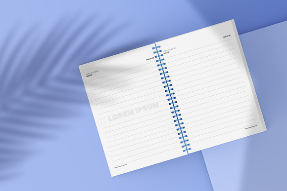 Spiral Notebook Mockup in Print Mockups - product preview 4