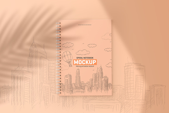 Spiral Notebook Mockup in Print Mockups - product preview 7