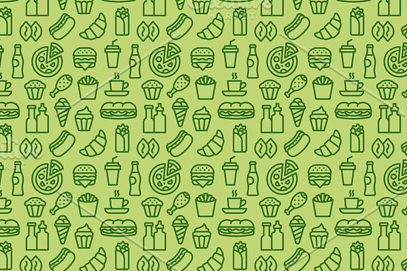 Fast Food Patterns in Patterns - product preview 2