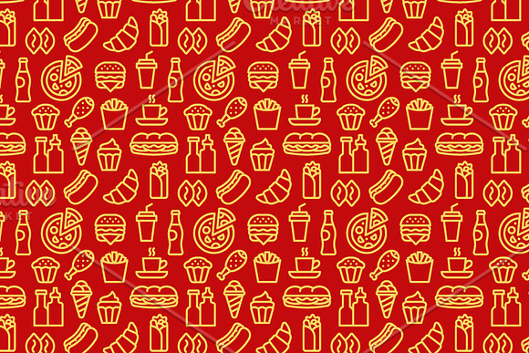 Fast Food Patterns in Patterns - product preview 3