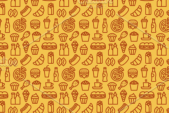 Fast Food Patterns in Patterns - product preview 4