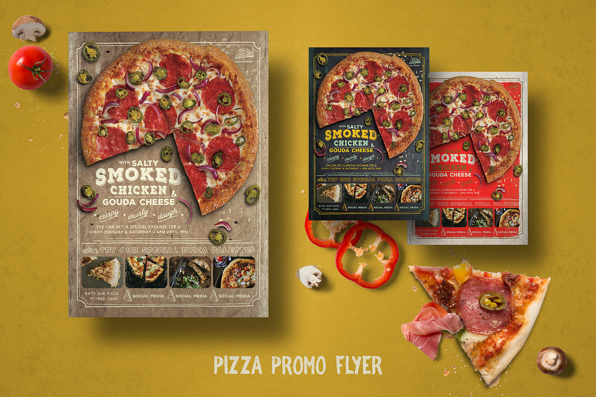 Pizza Promo Flyer in Flyer Templates - product preview 8