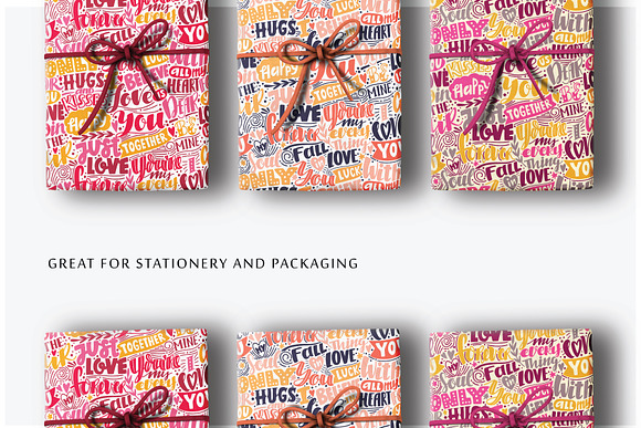 LOVE lettering pattern in Patterns - product preview 3