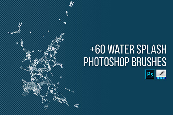 Water Splash PS Brushes & PNGs in Add-Ons - product preview 2