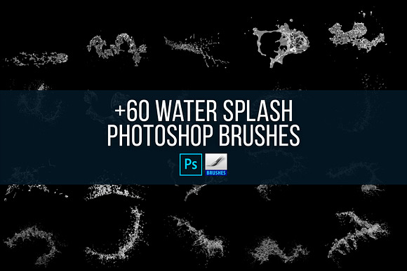 Water Splash PS Brushes & PNGs in Add-Ons - product preview 3