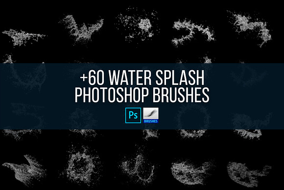 Water Splash PS Brushes & PNGs in Add-Ons - product preview 4