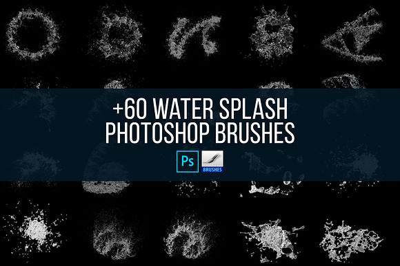 Water Splash PS Brushes & PNGs in Add-Ons - product preview 5