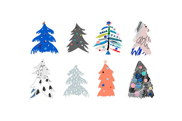 Christmas decorative set in Illustrations - product preview 1