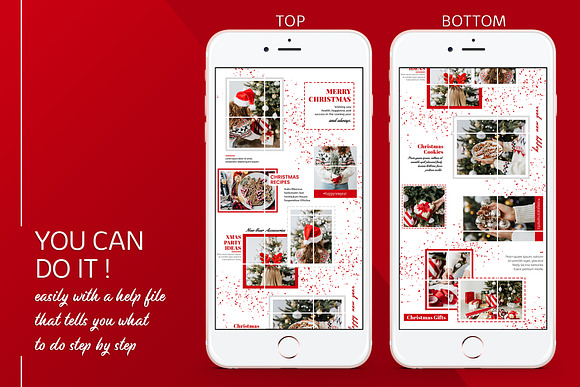 Christmas Instagram Puzzle Templates in Instagram Templates - product preview 2