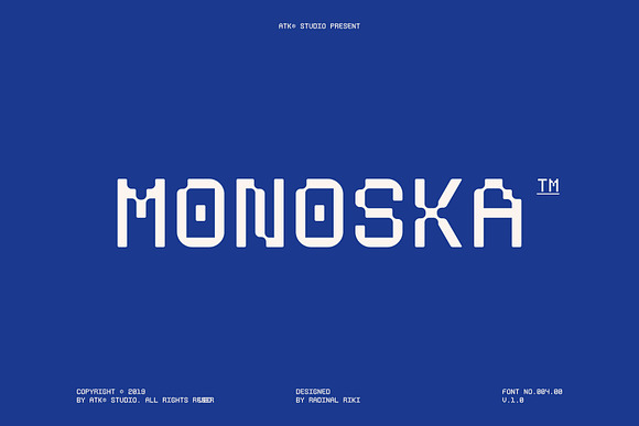Monoska in Display Fonts - product preview 10