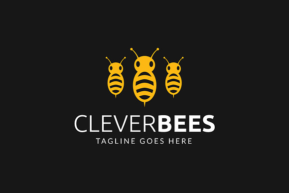 Bees Logo Template in Logo Templates - product preview 1
