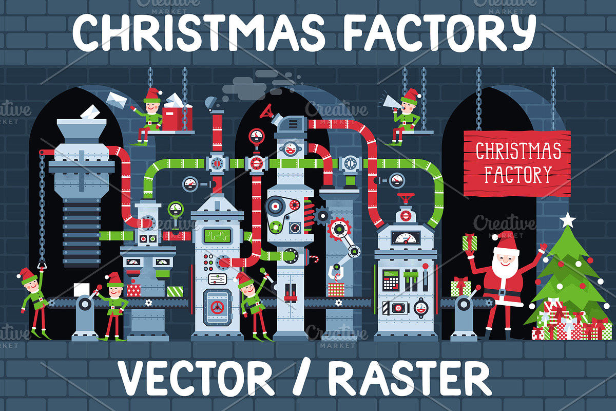 Christmas Factory in Illustrations - product preview 8