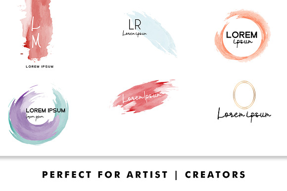 Watercolor Logo Creator Pack in Logo Templates - product preview 6