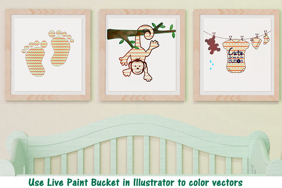 Baby Items Doodles AI EPS PNG in Illustrations - product preview 5