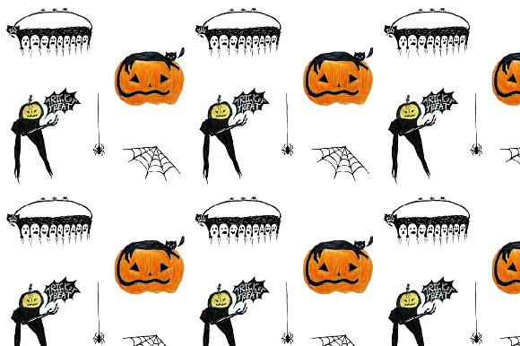 Halloween Dream(5 seamless patterns) in Patterns - product preview 1