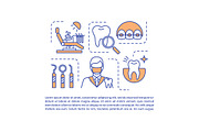 Dentistry article page vector templa