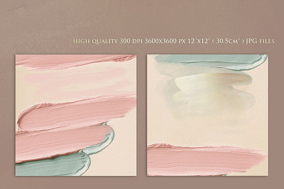 Rose Gold Watercolor Brush Strokes in Textures - product preview 1
