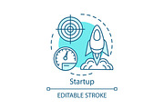 Startup concept icon