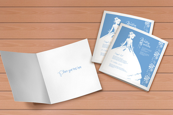 Couple, bride, groom, wedding card in Card Templates - product preview 2