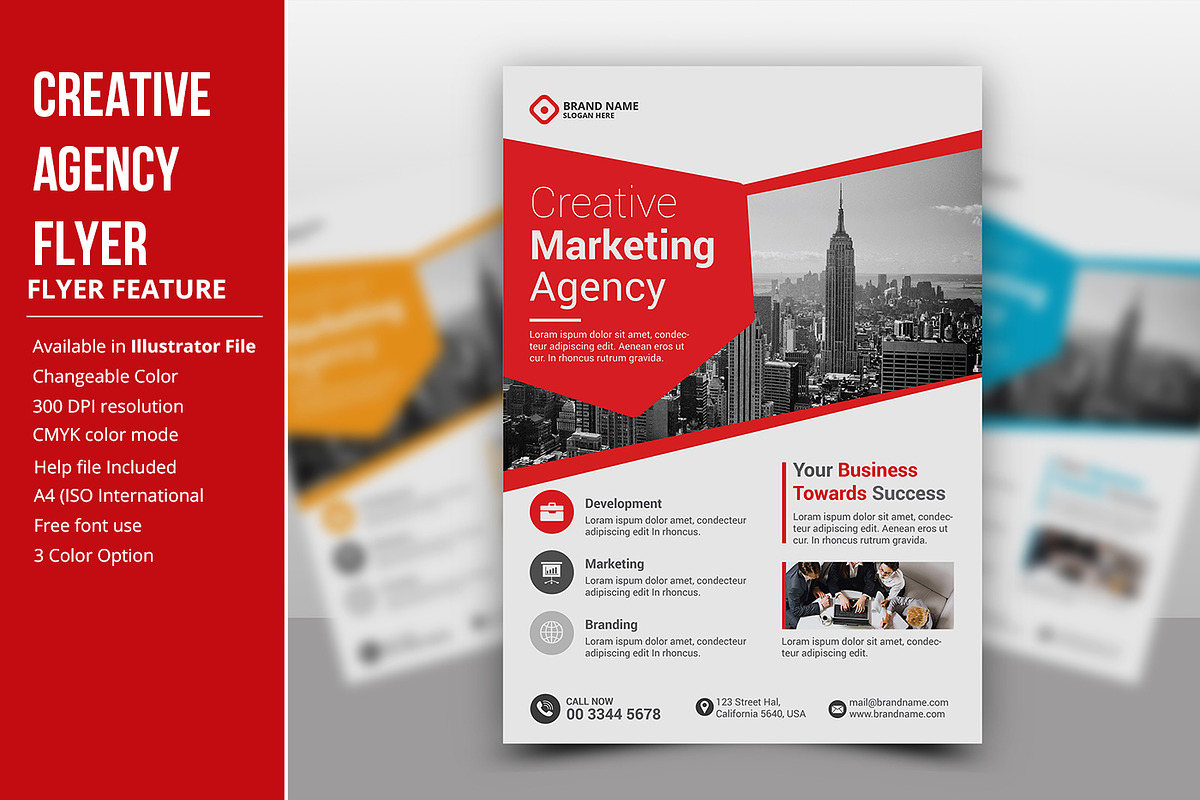 Creative Agency Flyer Template in Flyer Templates - product preview 8