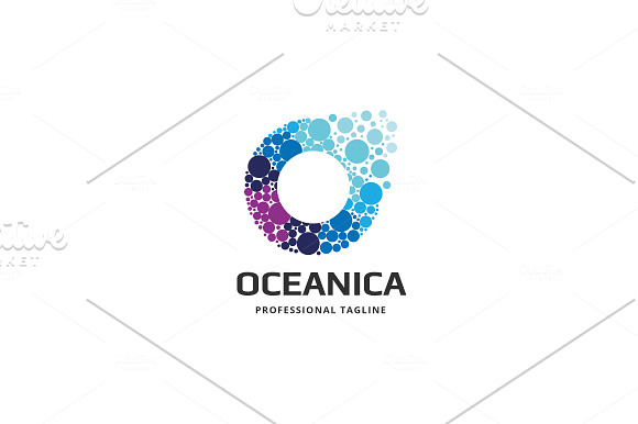 Oceanica Letter O Logo in Logo Templates - product preview 3