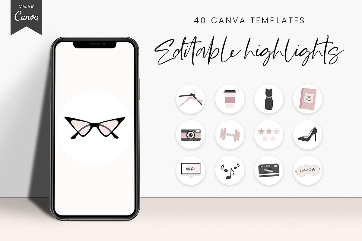 Instagram highlight icons Canva in Instagram Templates - product preview 8