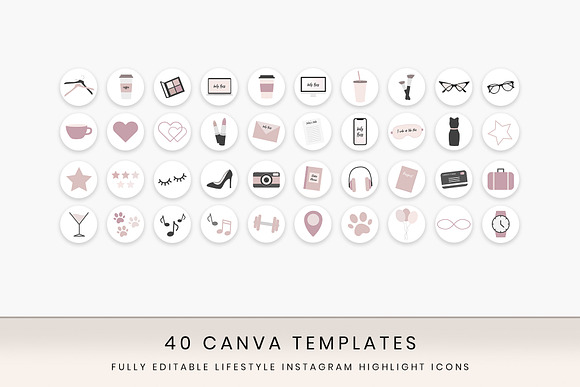 Instagram highlight icons Canva in Instagram Templates - product preview 1