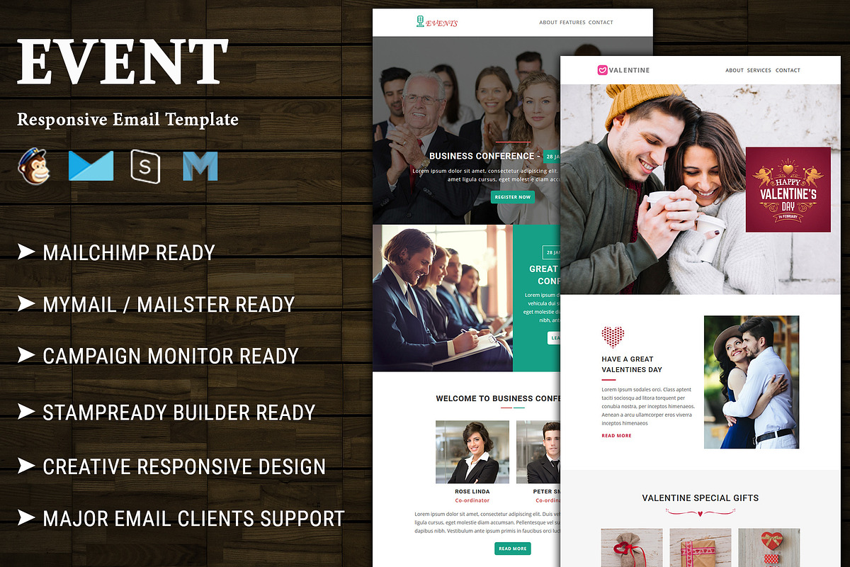 Event - Responsive Email Template in Mailchimp Templates - product preview 8