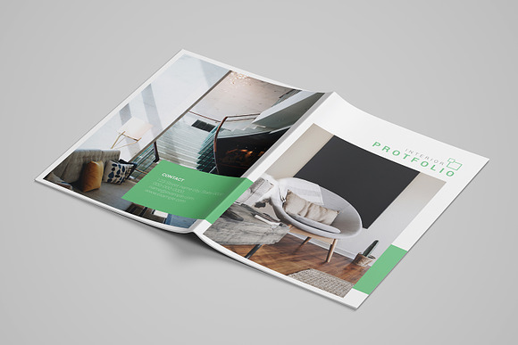 Interior Portfolio Brochure in Brochure Templates - product preview 4