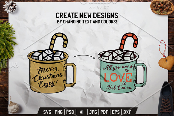 Christmas Wishes | Fun Design Bundle in Logo Templates - product preview 1