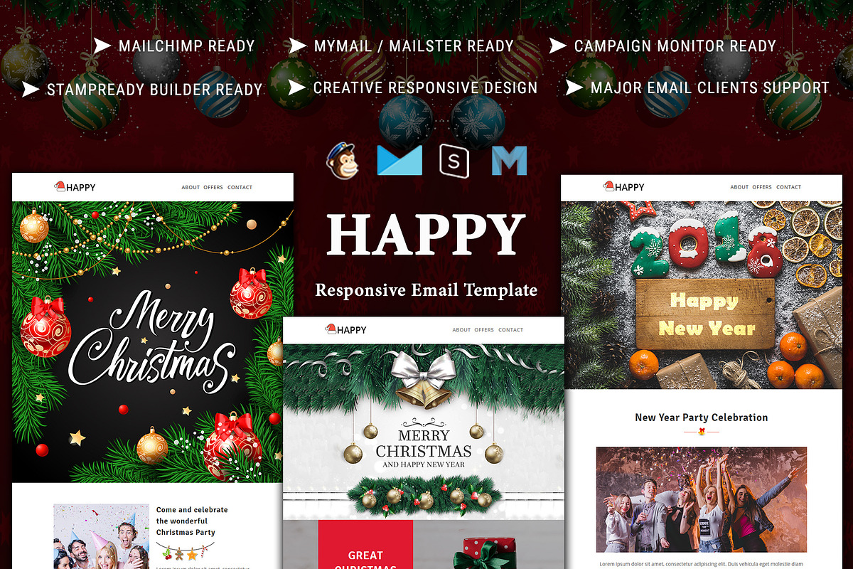 Happy - Responsive Email Template in Mailchimp Templates - product preview 8