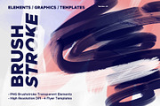 Brushstroke Graphic Element Template