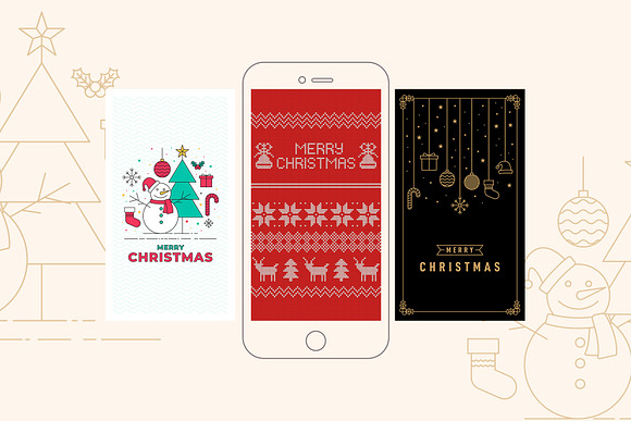 Christmas Greeting Card in Instagram Templates - product preview 3