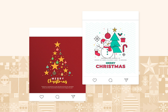 Christmas Greeting Card in Instagram Templates - product preview 4