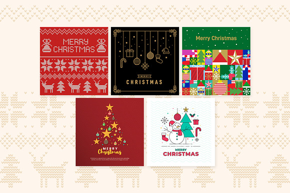 Christmas Greeting Card in Instagram Templates - product preview 5