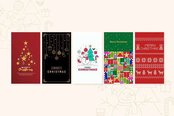 Christmas Greeting Card in Instagram Templates - product preview 6