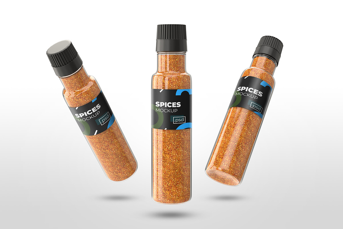 Realistic Spices Bottle Mockups in Product Mockups - product preview 8