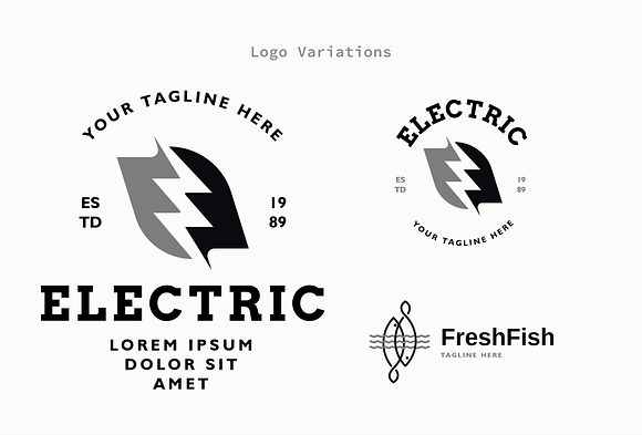 Electric - Premium Logo Template in Logo Templates - product preview 2