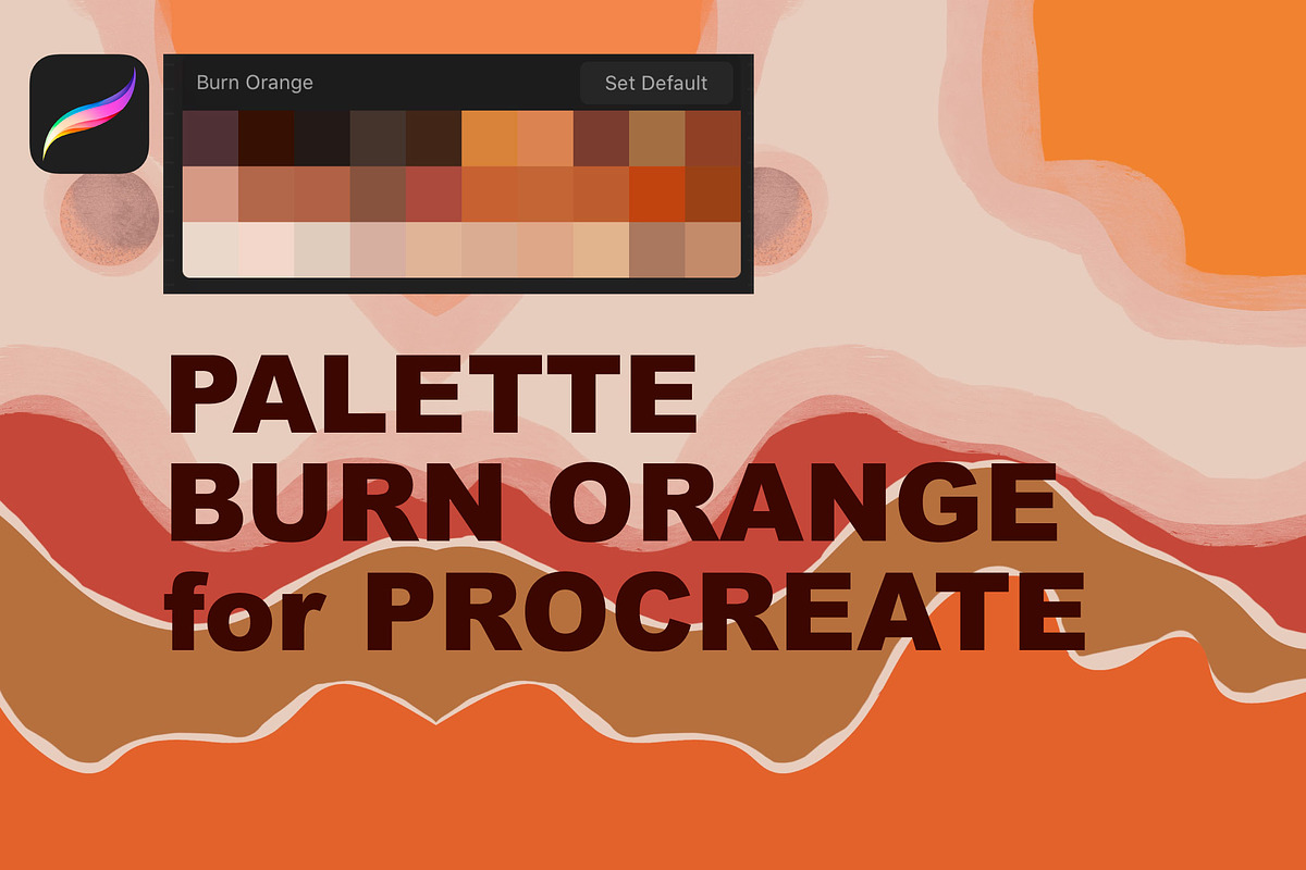 Palette Burn Orange for Procreate in Add-Ons - product preview 8