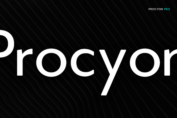 Procyon - Modern Typeface + WebFont in Sans-Serif Fonts - product preview 1