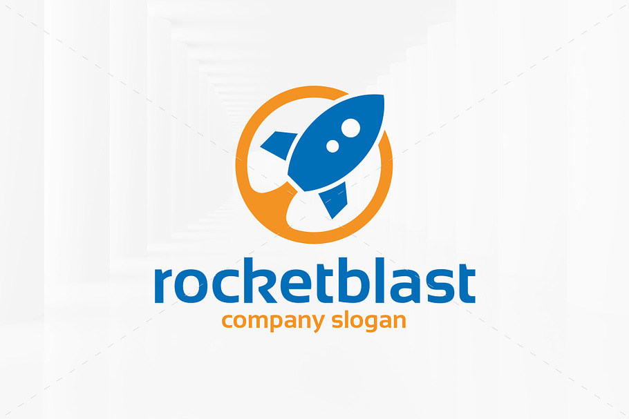 Rocket Blast Logo Template in Logo Templates - product preview 8