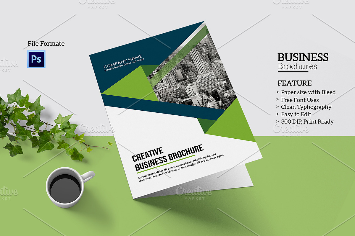 Business Bifold Brochure V969 in Brochure Templates - product preview 8