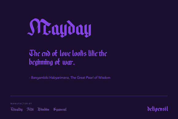 Woliy Medium Font in Blackletter Fonts - product preview 1