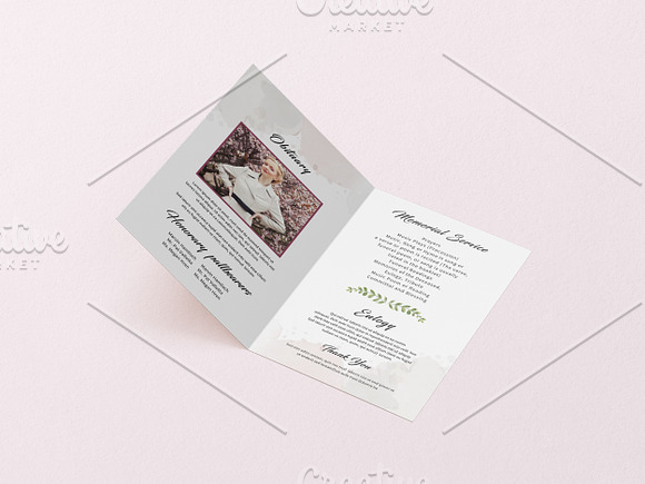 Funeral Program Template-V971 in Brochure Templates - product preview 1