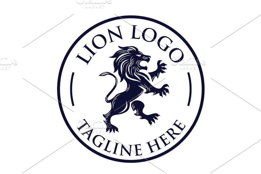 Lion emblem logo
